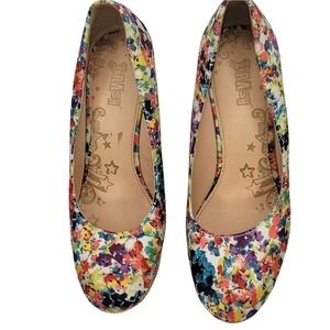 Brash Summer Wildflower Platform Closed Toe Shoes